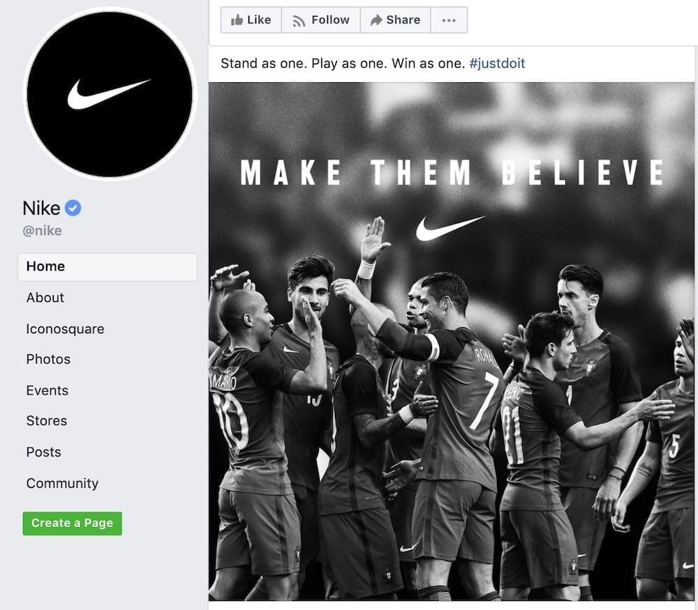 Es posible que prefiera un par de Nike Air a otra marca debido a la calidad del calzado, pero son sus declaraciones de motivación, diversidad y que cualquier persona de cualquier condición social puede 'simplemente hacerlo' lo que los convierte en un nombre familiar.