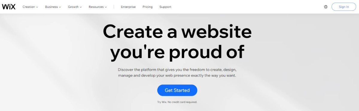 Wix website builder