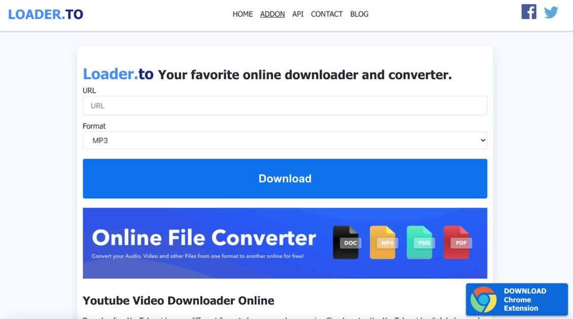 convertidor de video loader