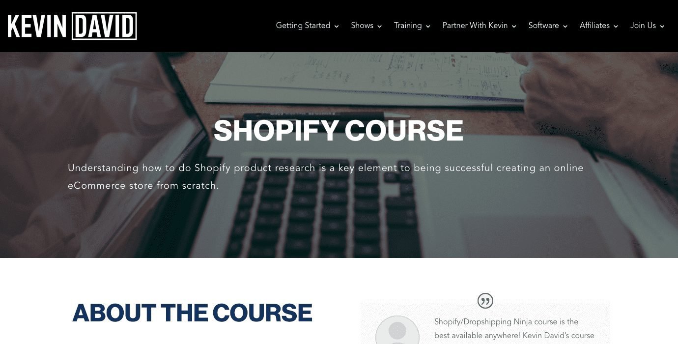 Masterclass de Shopify Ninja