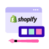 Página de servicio de comercio electrónico Diseño de Shopify