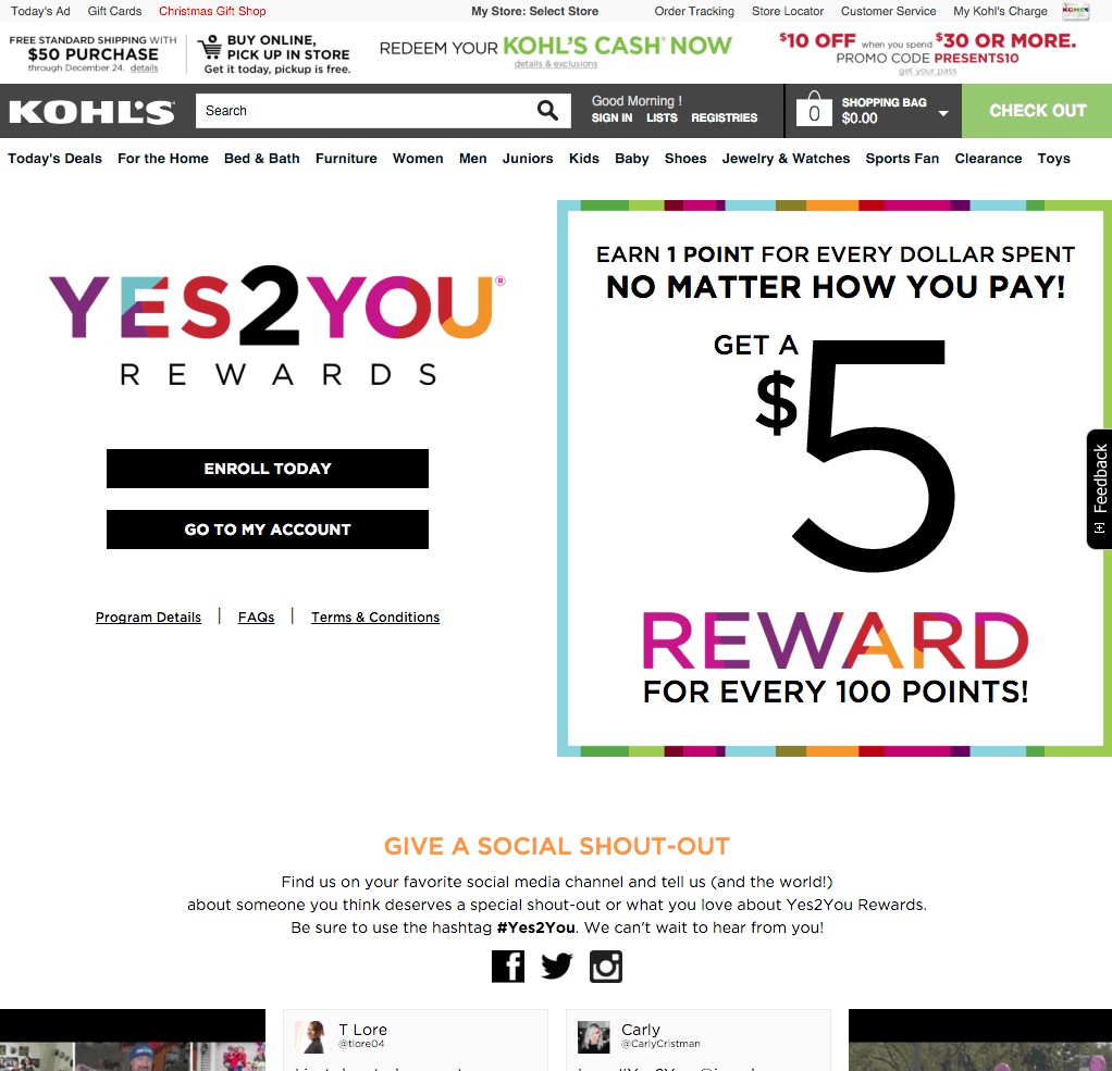 Sign Up for Kohl s Rewards Yes2You Rewards Kohl s